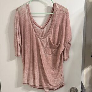 Women's Express - small - Pink V-Neck Top